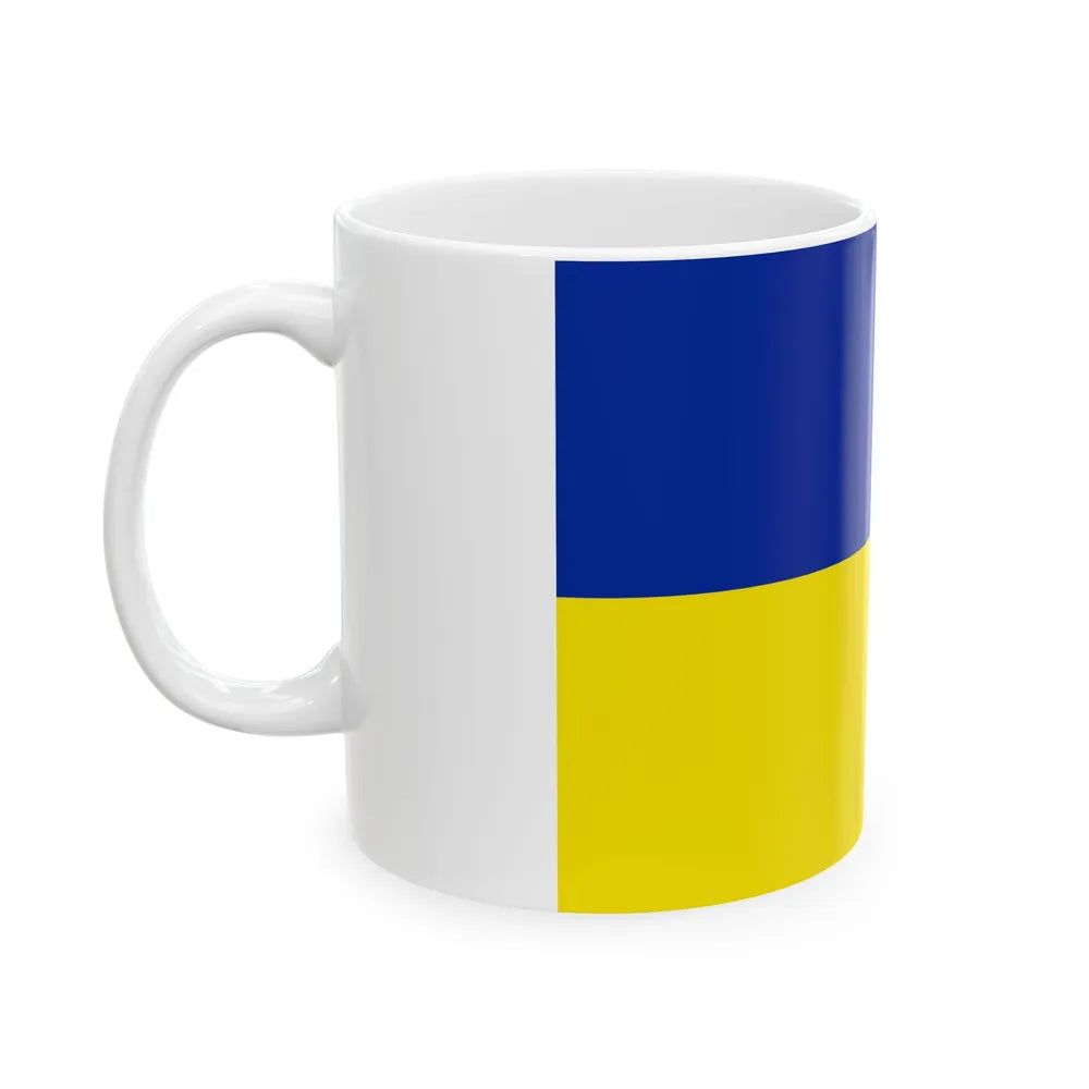 Flag of Santiago de Machaca Bolivia (Bolivia) White Coffee Mug - Go Mug Yourself