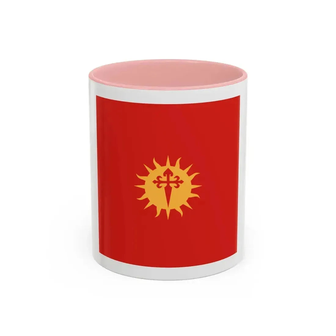 Flag of Santiago del Estero Province Argentina - Accent Coffee Mug 11oz Pink - Go Mug Yourself
