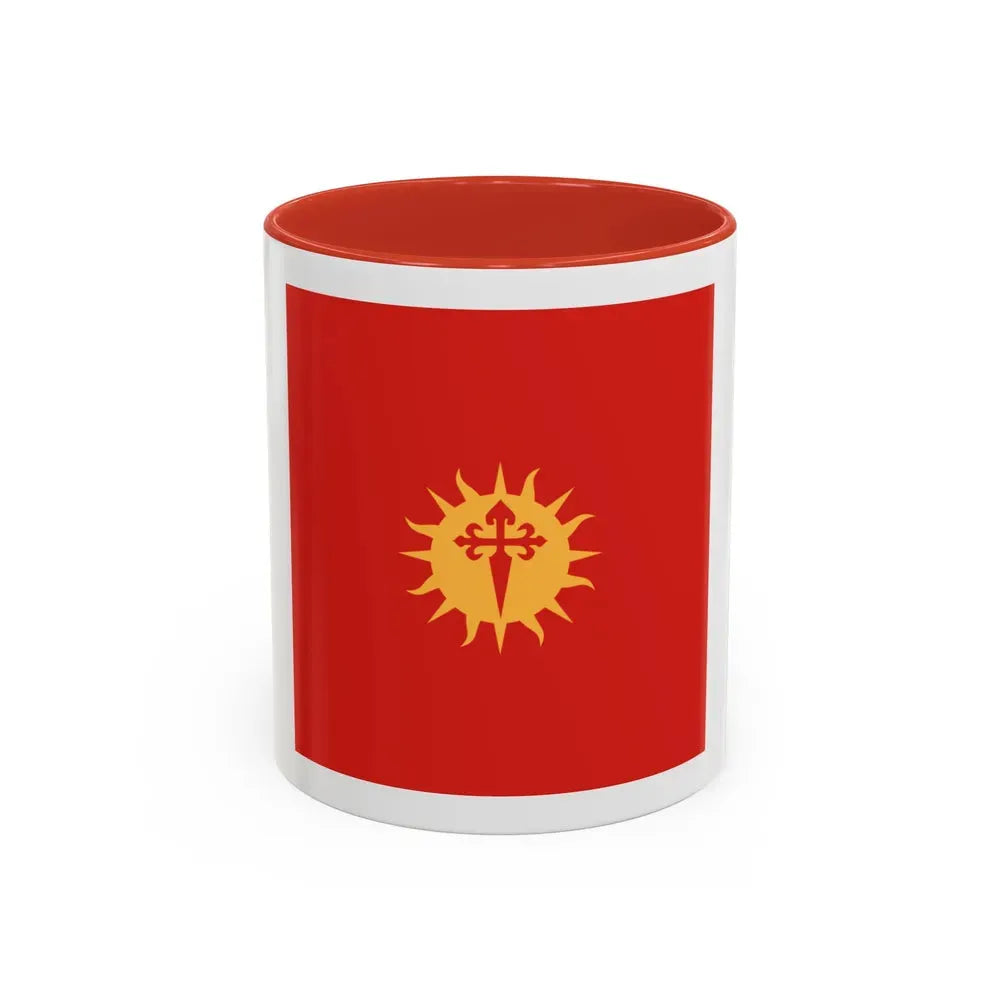 Flag of Santiago del Estero Province Argentina - Accent Coffee Mug 11oz Red - Go Mug Yourself