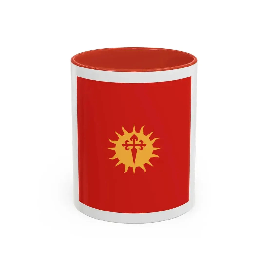 Flag of Santiago del Estero Province Argentina - Accent Coffee Mug 11oz Red - Go Mug Yourself