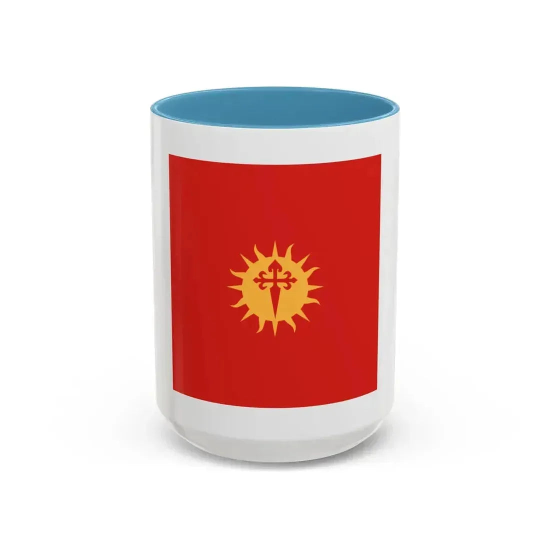 Flag of Santiago del Estero Province Argentina - Accent Coffee Mug 15oz Light Blue - Go Mug Yourself