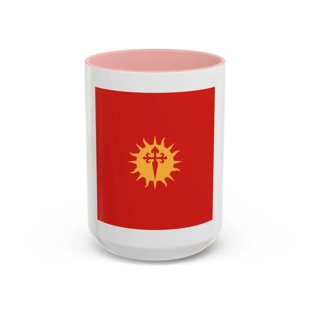 Flag of Santiago del Estero Province Argentina - Accent Coffee Mug 15oz Pink - Go Mug Yourself