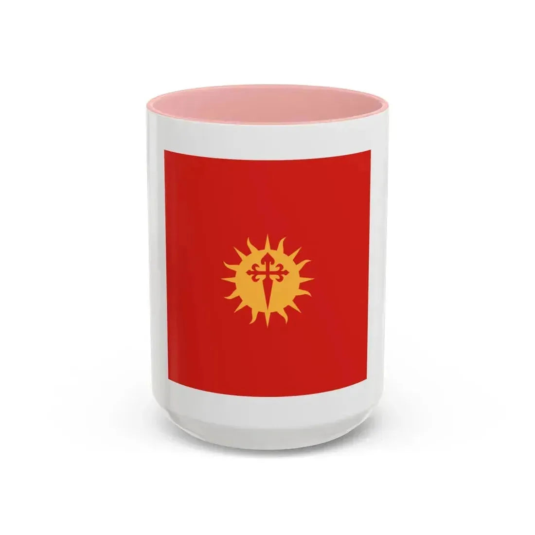 Flag of Santiago del Estero Province Argentina - Accent Coffee Mug 15oz Pink - Go Mug Yourself