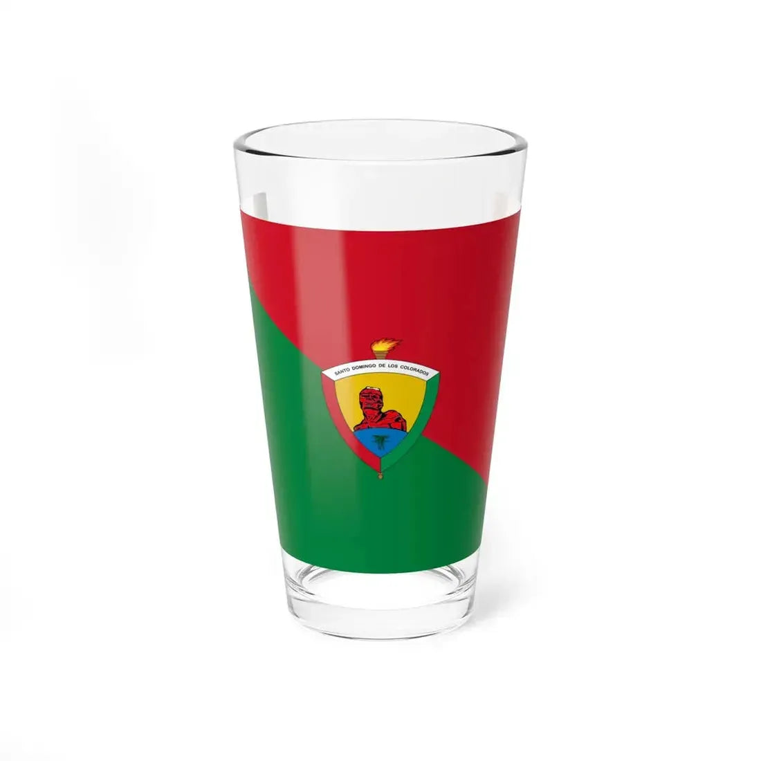 Flag of Santo Domingo Ecuador (Ecuador) Pint Glass 16oz 16oz - Go Mug Yourself