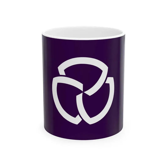 Flag of Sanwa Niigata 1965-2005 (Japan) White Coffee Mug 11oz - Go Mug Yourself