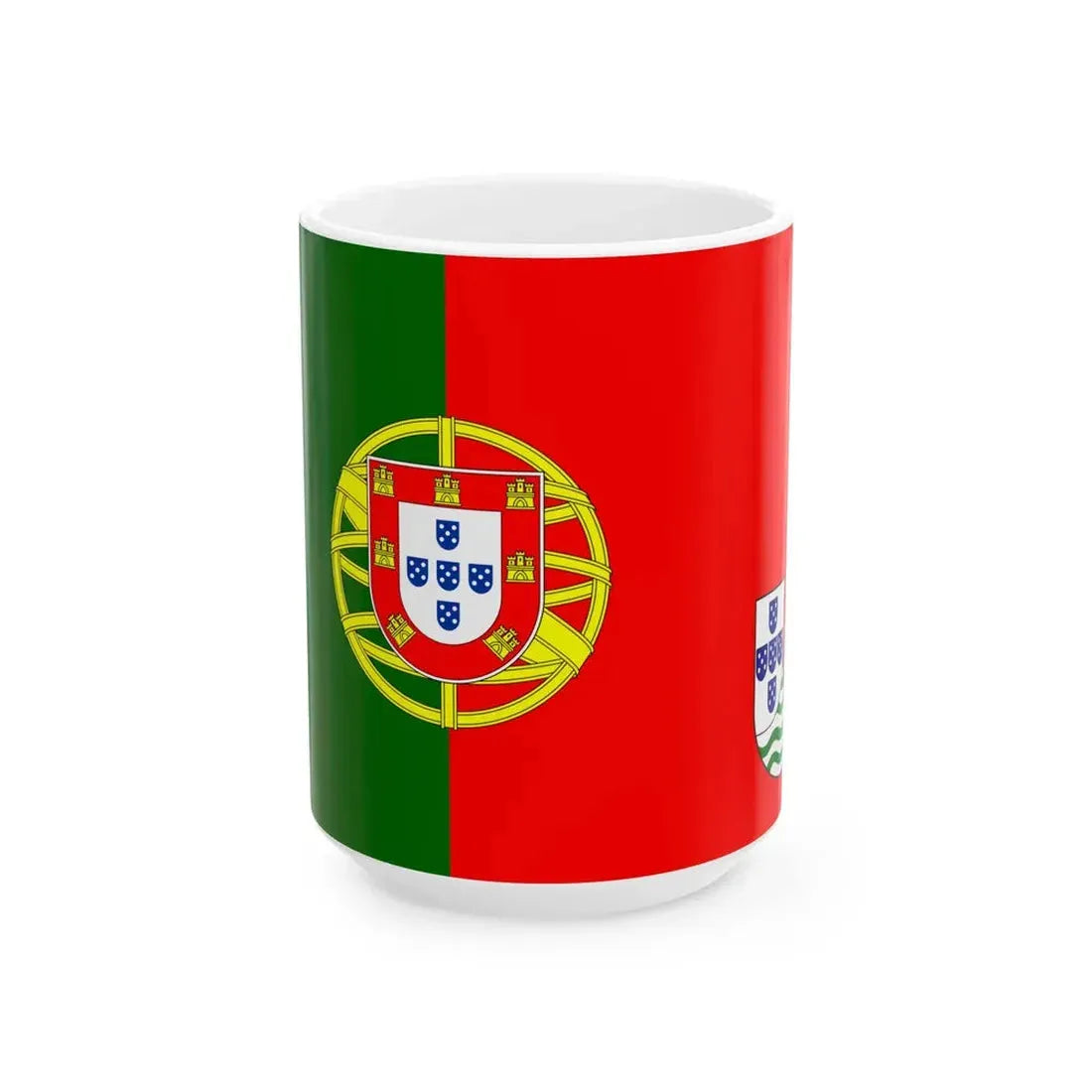 Flag of Sao Tome and Principe 1965 proposal (Portugal) White Coffee Mug 15oz - Go Mug Yourself