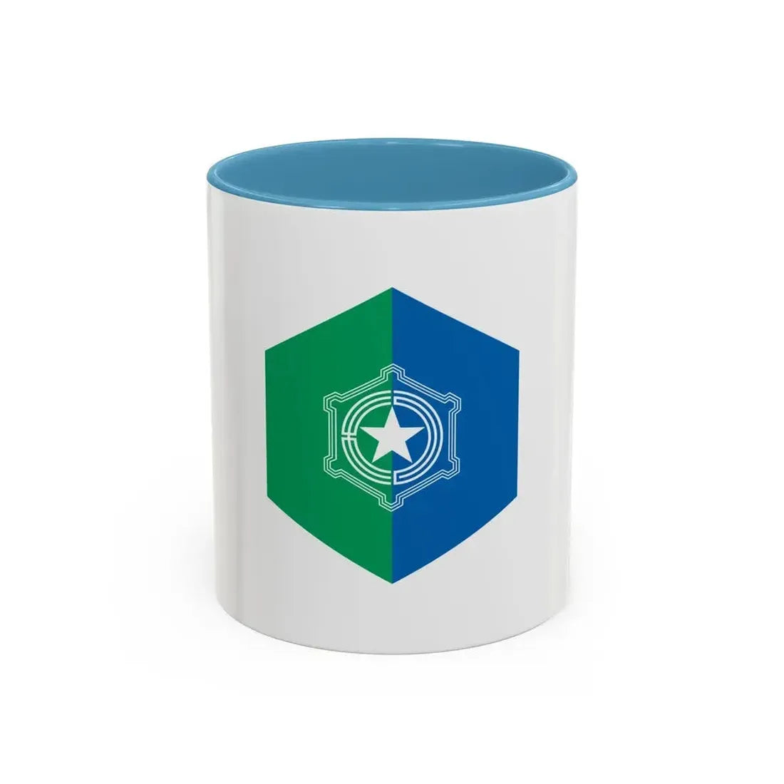 Flag of Sapporo Hokkaido Japan - Accent Coffee Mug 11oz Light Blue - Go Mug Yourself