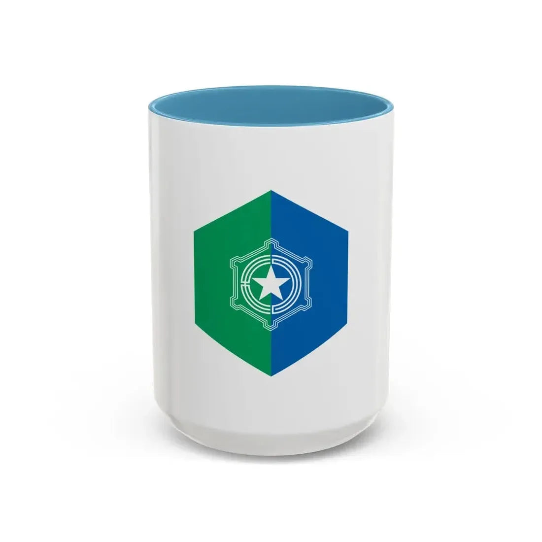 Flag of Sapporo Hokkaido Japan - Accent Coffee Mug 15oz Light Blue - Go Mug Yourself