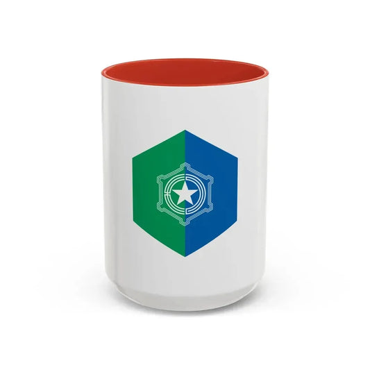 Flag of Sapporo Hokkaido Japan - Accent Coffee Mug 15oz Red - Go Mug Yourself
