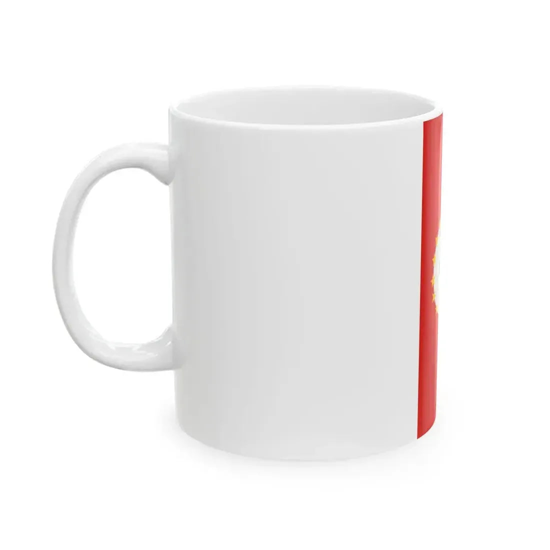 Flag of Saraj Municipality (North Macedonia) White Coffee Mug - Go Mug Yourself