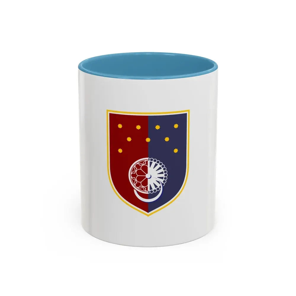 Flag of Sarajevo Canton Bosnia and Herzegovina - Accent Coffee Mug 11oz Light Blue - Go Mug Yourself