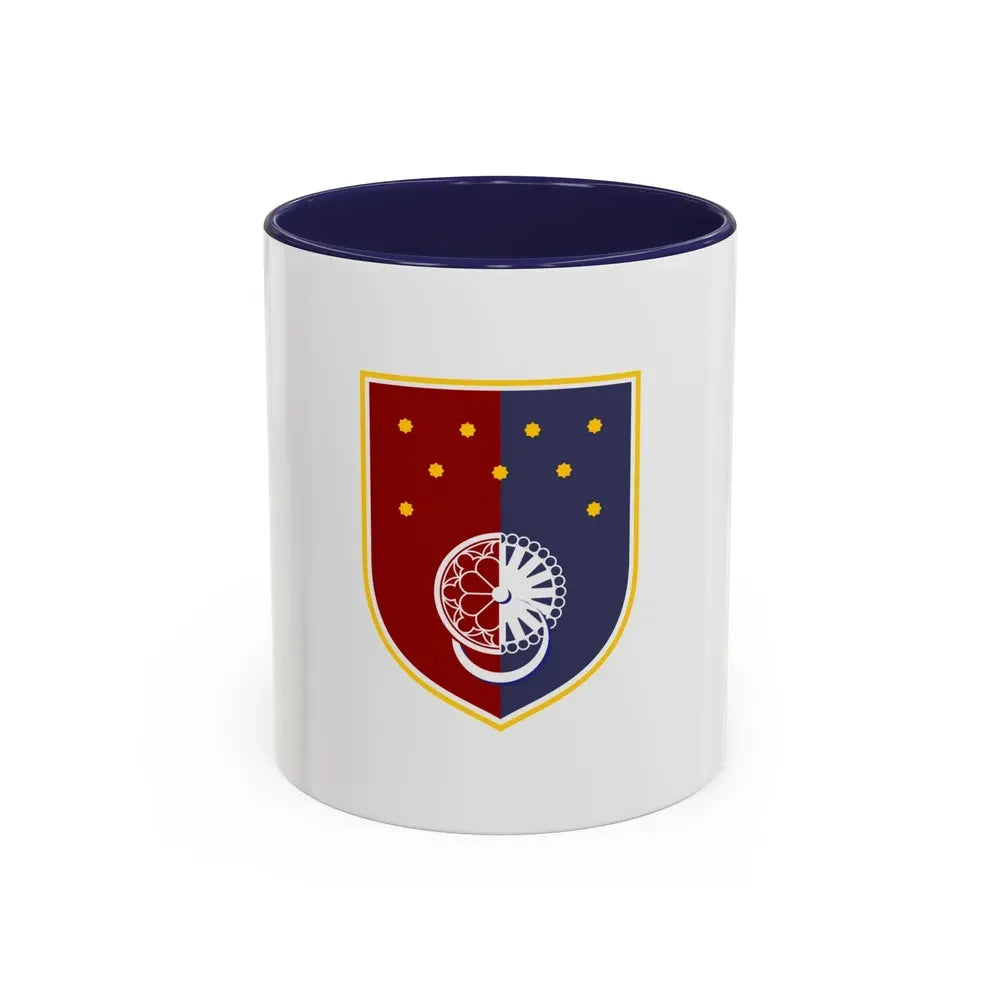 Flag of Sarajevo Canton Bosnia and Herzegovina - Accent Coffee Mug 11oz Navy - Go Mug Yourself
