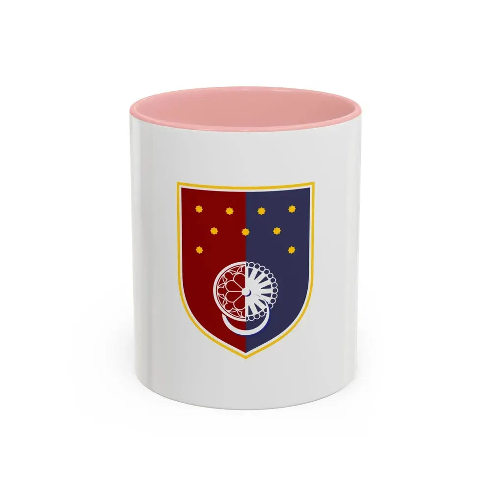 Flag of Sarajevo Canton Bosnia and Herzegovina - Accent Coffee Mug 11oz Pink - Go Mug Yourself