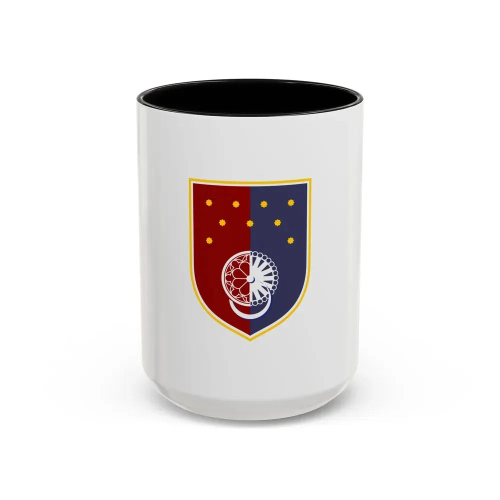 Flag of Sarajevo Canton Bosnia and Herzegovina - Accent Coffee Mug 15oz Black - Go Mug Yourself