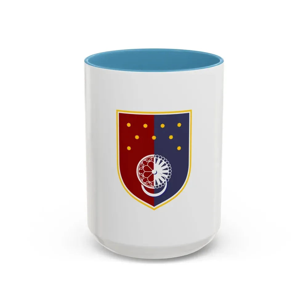 Flag of Sarajevo Canton Bosnia and Herzegovina - Accent Coffee Mug 15oz Light Blue - Go Mug Yourself