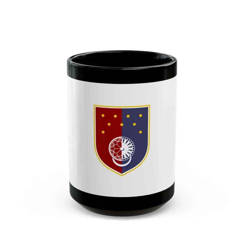 Flag of Sarajevo Canton Bosnia and Herzegovina - Black Coffee Mug 15oz - Go Mug Yourself