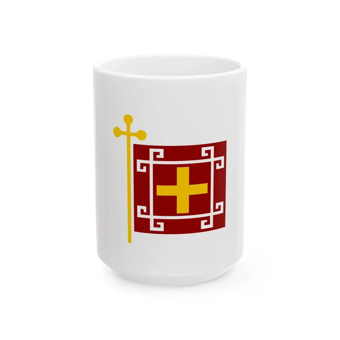 Flag of Sarakatsani (Bulgaria) White Coffee Mug 15oz - Go Mug Yourself