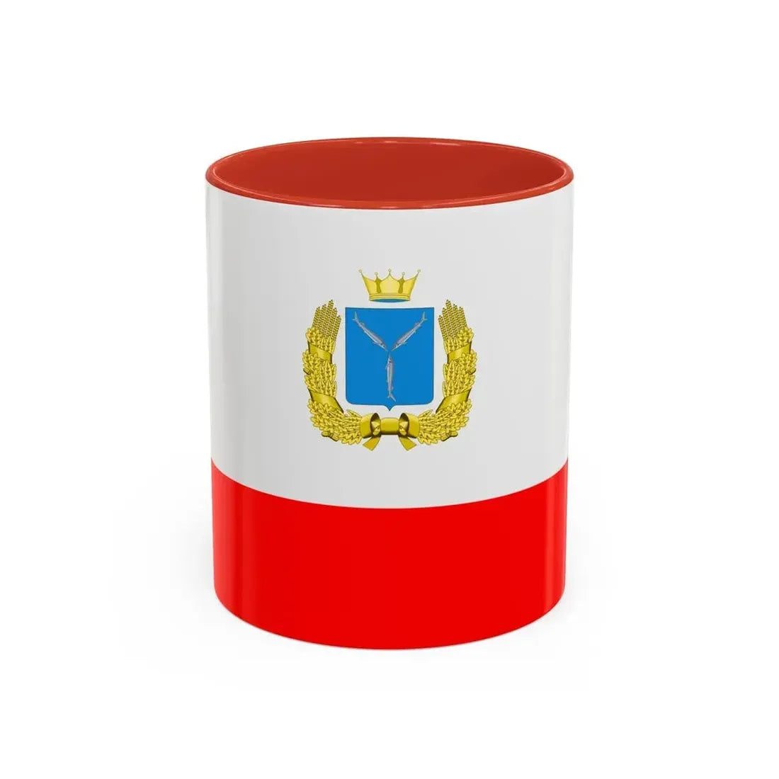 Flag of Saratov Oblast Russia - Accent Coffee Mug 11oz Red - Go Mug Yourself