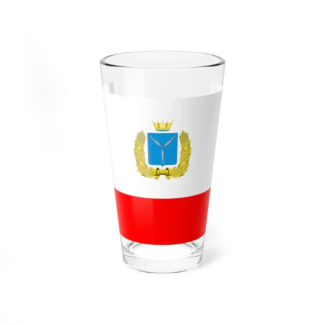 Flag of Saratov Oblast Russia - Pint Glass 16oz 16oz - Go Mug Yourself