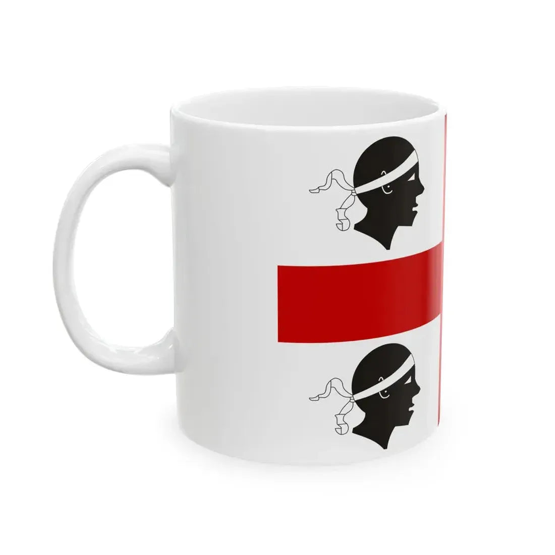 Flag of Sardinia alternate (Italy) White Coffee Mug - Go Mug Yourself