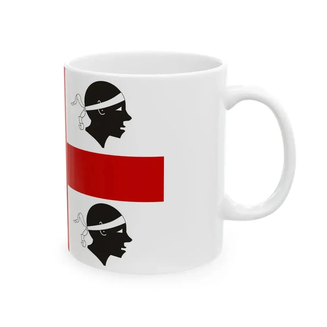 Flag of Sardinia alternate (Italy) White Coffee Mug - Go Mug Yourself