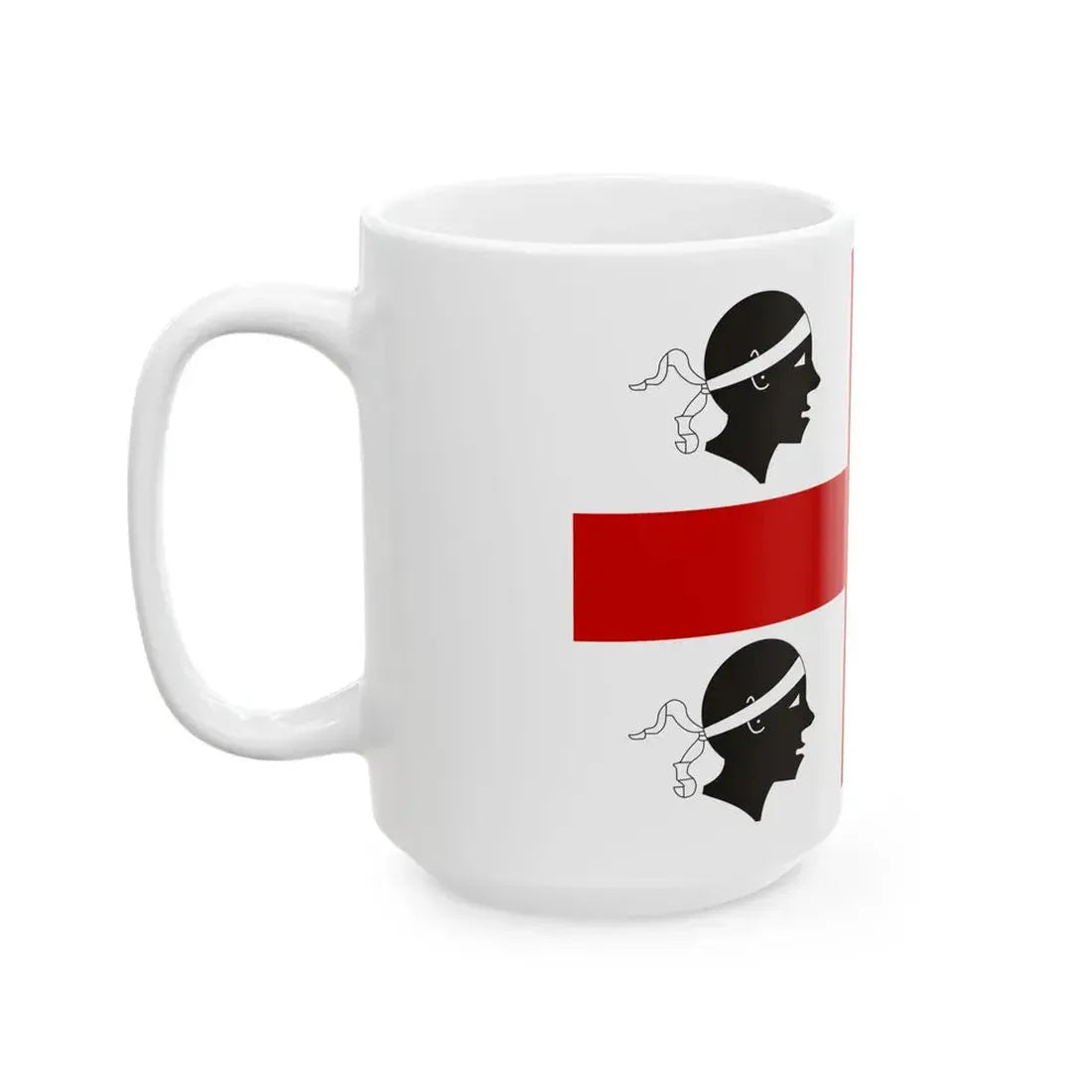 Flag of Sardinia alternate (Italy) White Coffee Mug - Go Mug Yourself