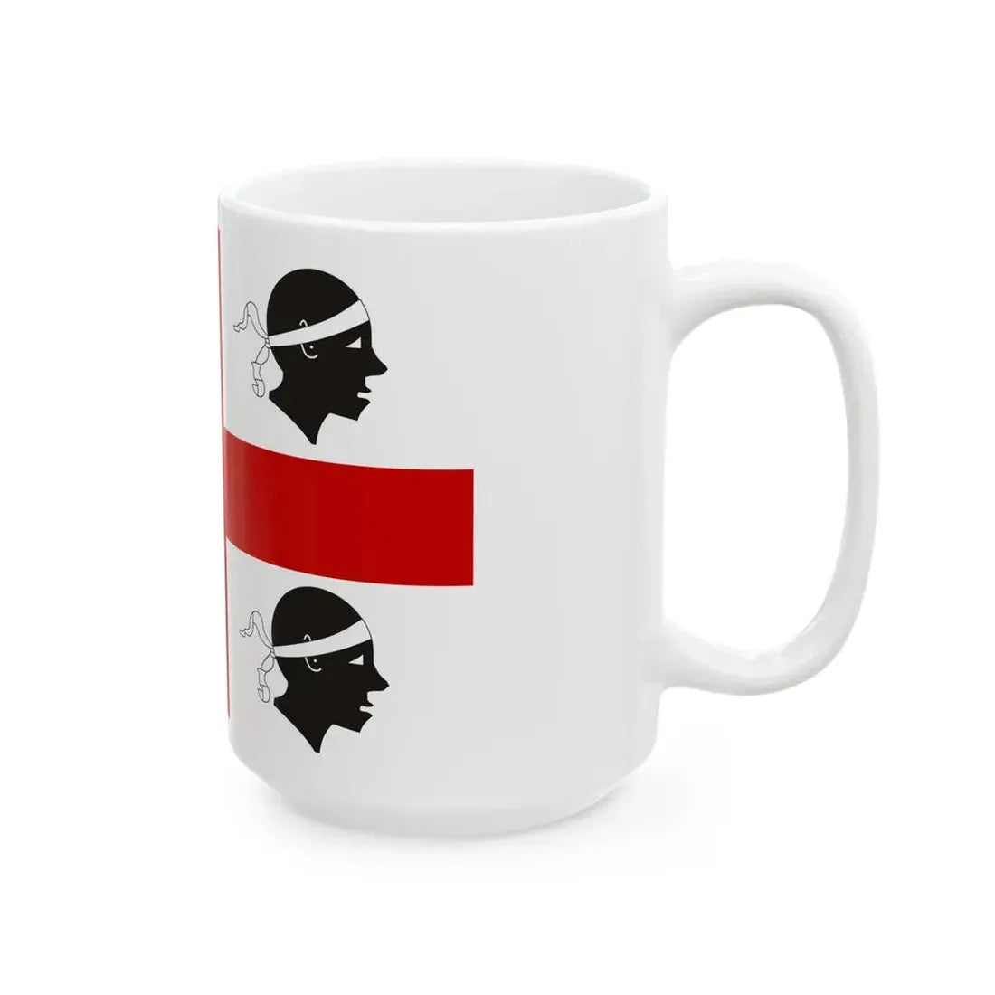 Flag of Sardinia alternate (Italy) White Coffee Mug - Go Mug Yourself