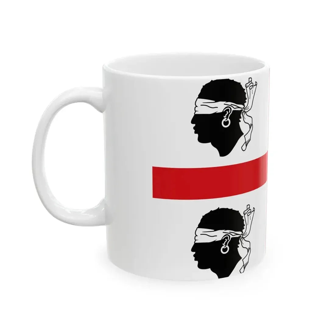 Flag of Sardinia Italy 1950-1999 (Italy) White Coffee Mug - Go Mug Yourself