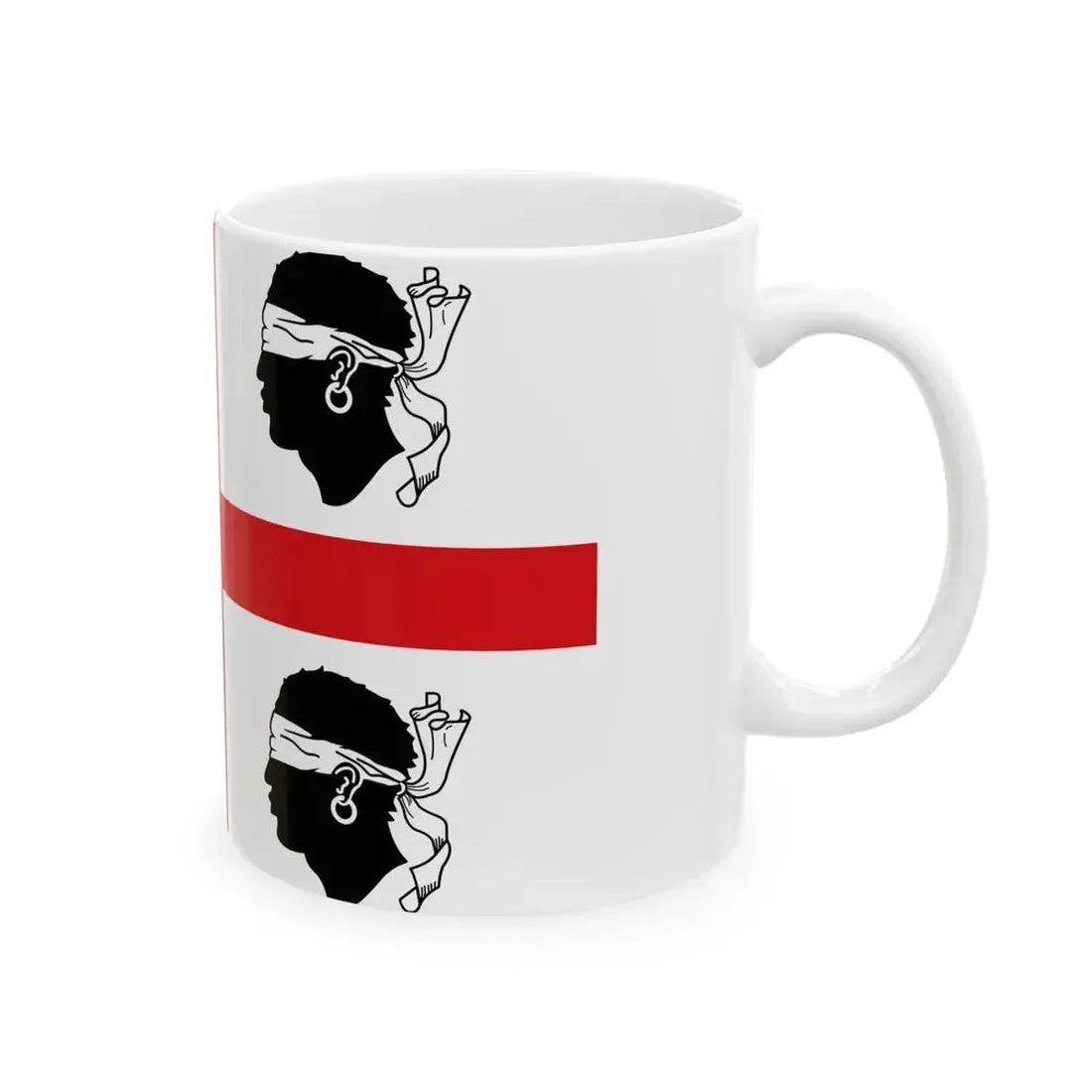Flag of Sardinia Italy 1950-1999 (Italy) White Coffee Mug - Go Mug Yourself