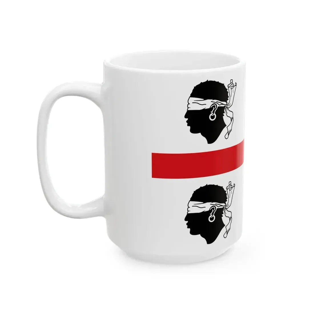 Flag of Sardinia Italy 1950-1999 (Italy) White Coffee Mug - Go Mug Yourself