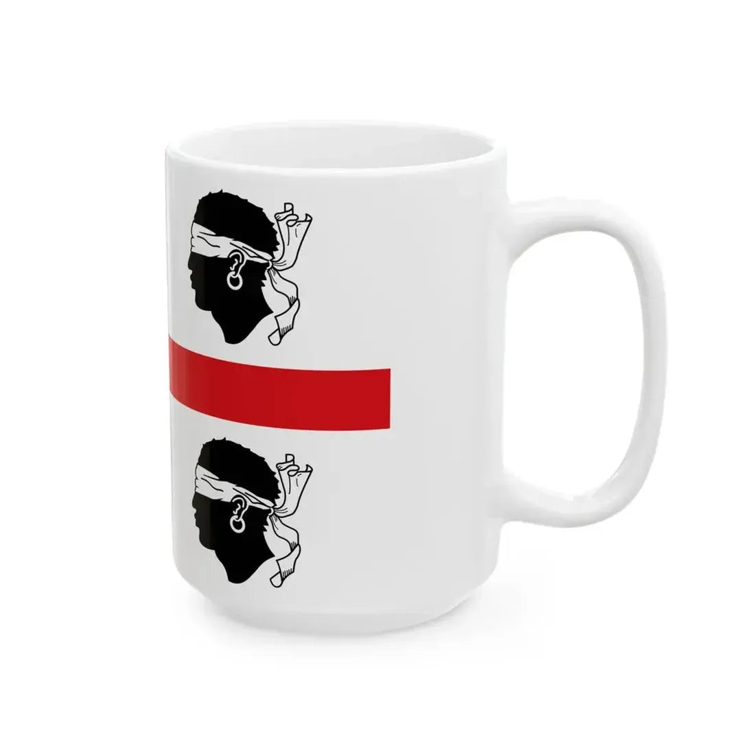 Flag of Sardinia Italy 1950-1999 (Italy) White Coffee Mug - Go Mug Yourself