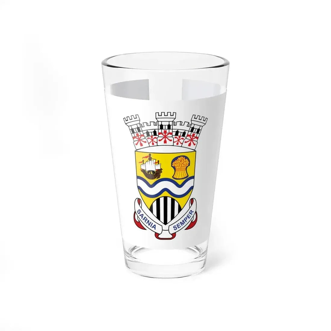 Flag of Sarnia Ontario Canada - Pint Glass 16oz 16oz - Go Mug Yourself