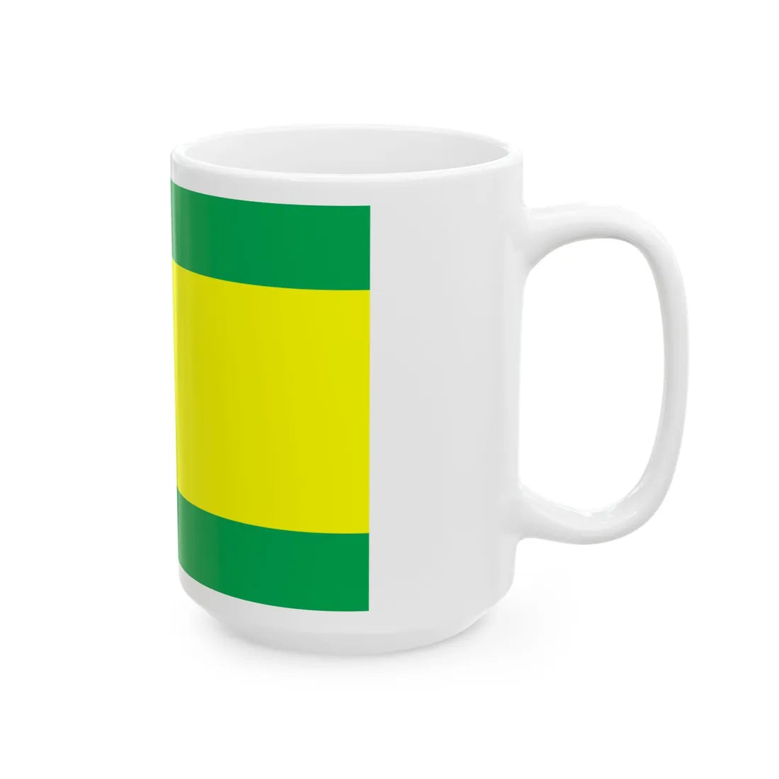 Flag of Sarny Raion (Ukraine) White Coffee Mug - Go Mug Yourself