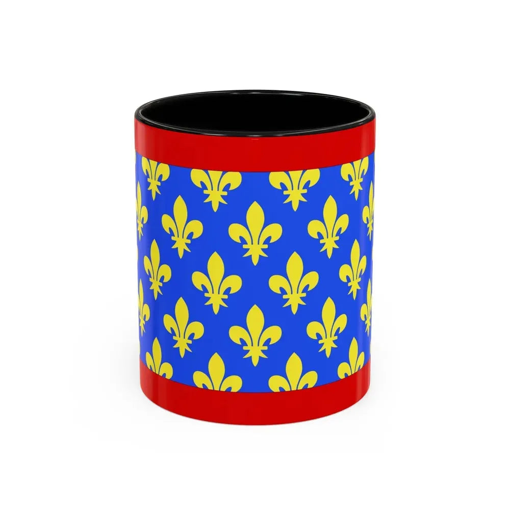 Flag of Sarthe France 2 - Accent Coffee Mug 11oz Black - Go Mug Yourself
