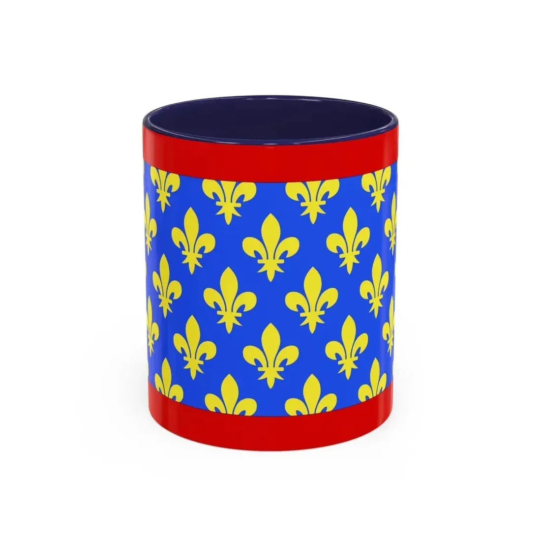 Flag of Sarthe France 2 - Accent Coffee Mug 11oz Navy - Go Mug Yourself