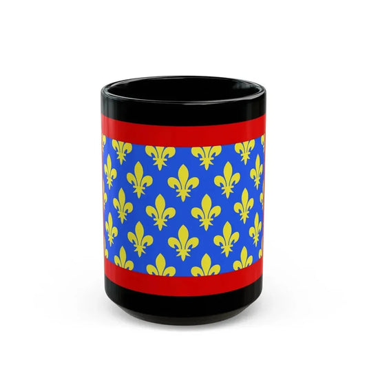 Flag of Sarthe France 2 - Black Coffee Mug 15oz - Go Mug Yourself