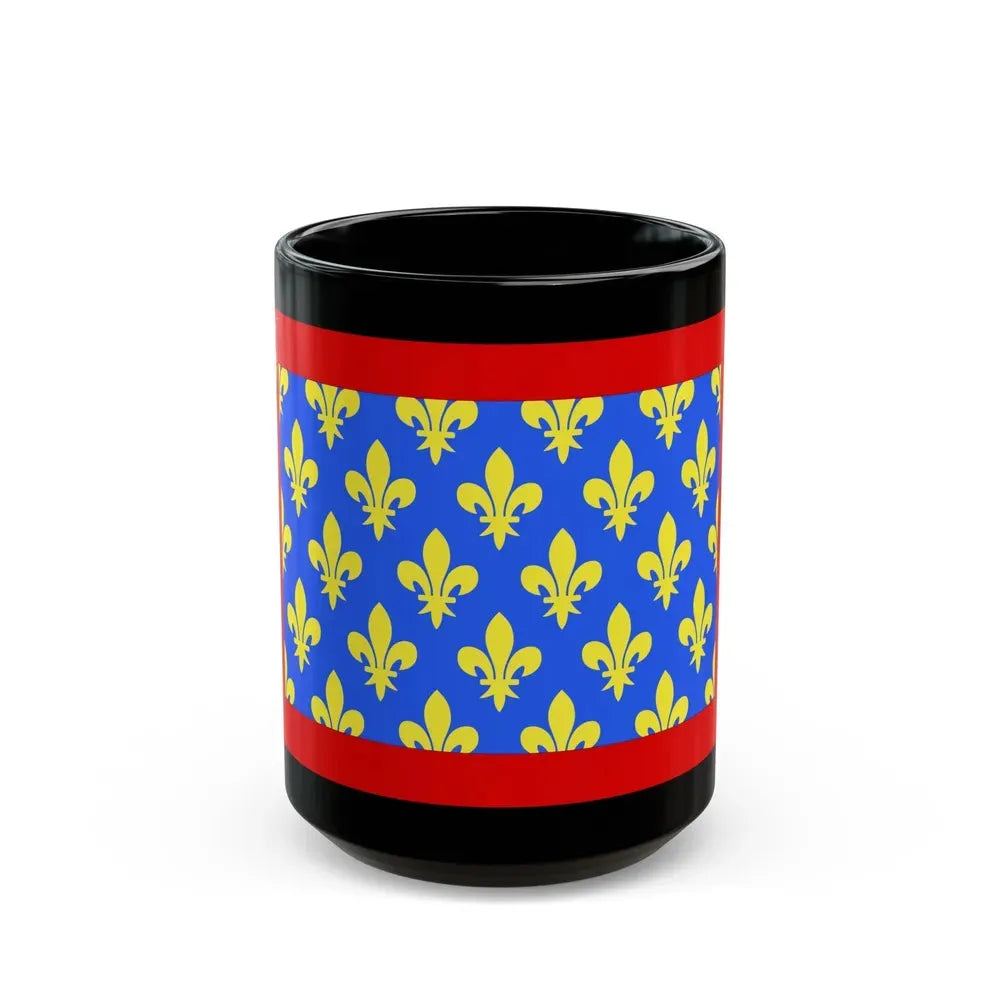 Flag of Sarthe France 2 - Black Coffee Mug 15oz - Go Mug Yourself