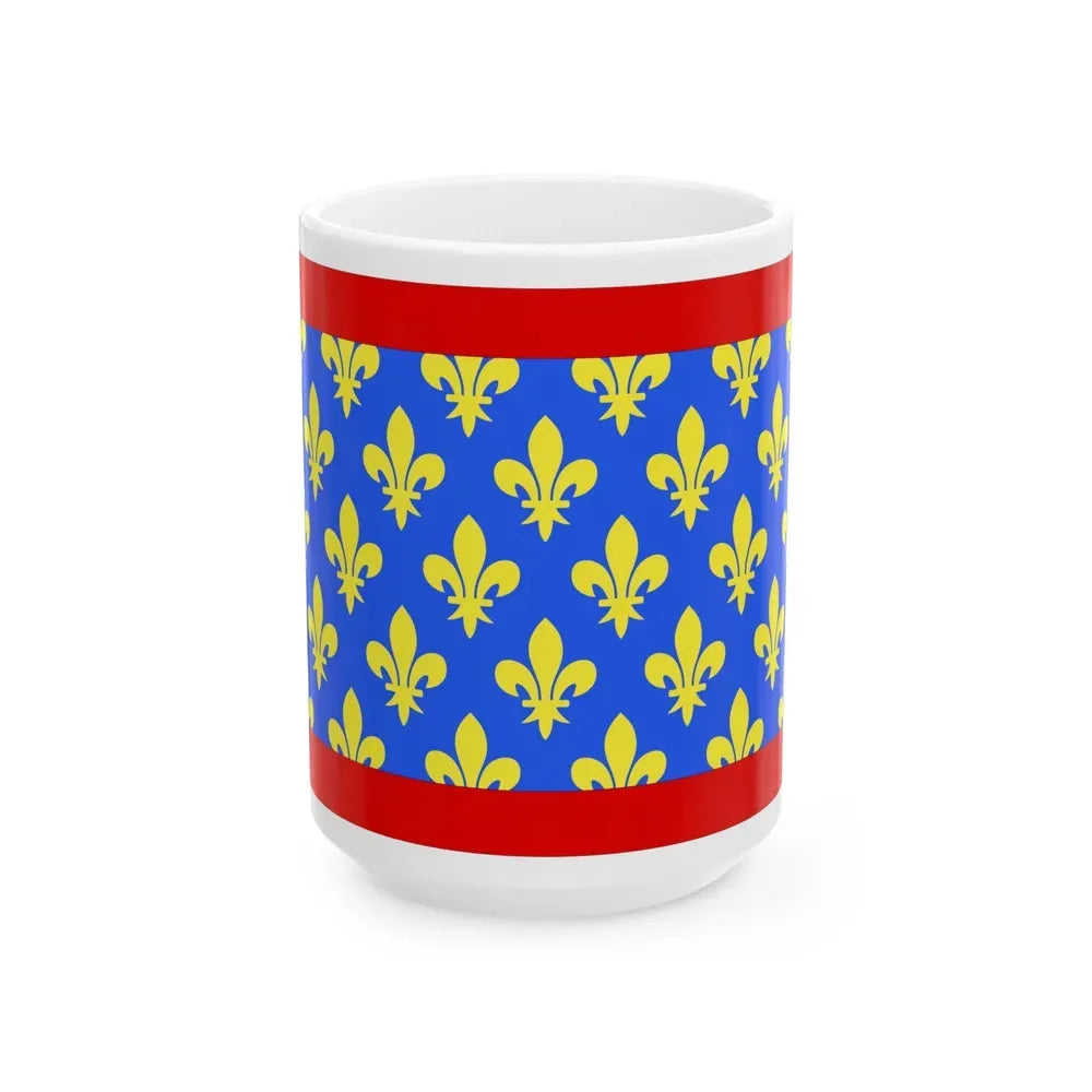 Flag of Sarthe France 2 - White Coffee Mug 15oz - Go Mug Yourself