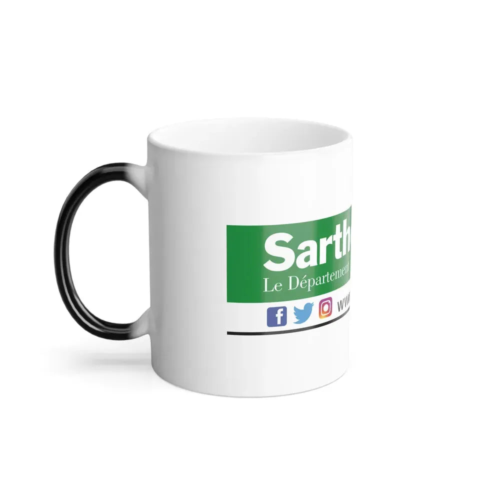 Flag of Sarthe France - Color Changing Coffee Mug - Go Mug Yourself