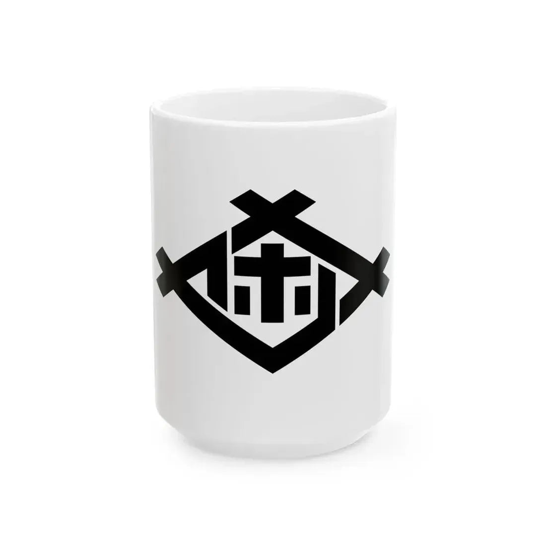 Flag of Sasebo Nagasaki (Japan) White Coffee Mug 15oz - Go Mug Yourself