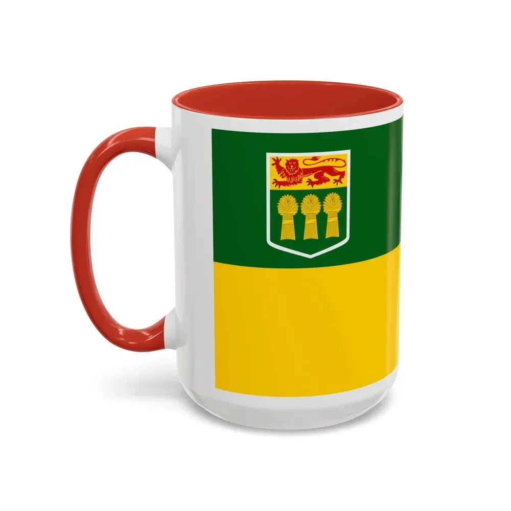 Flag of Saskatchewan Canada - Accent Coffee Mug - Go Mug Yourself