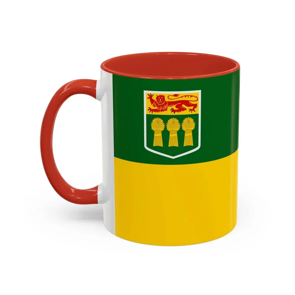 Flag of Saskatchewan Canada - Accent Coffee Mug - Go Mug Yourself