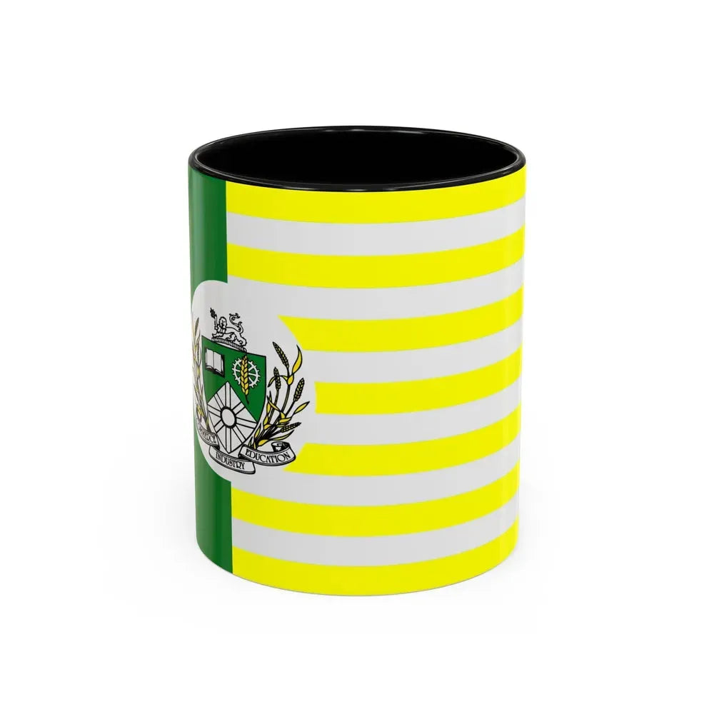 Flag of Saskatoon Canada - Accent Coffee Mug 11oz Black - Go Mug Yourself