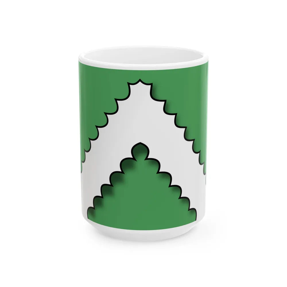 Flag of Sasnovy Bor (Belarus) White Coffee Mug 15oz - Go Mug Yourself