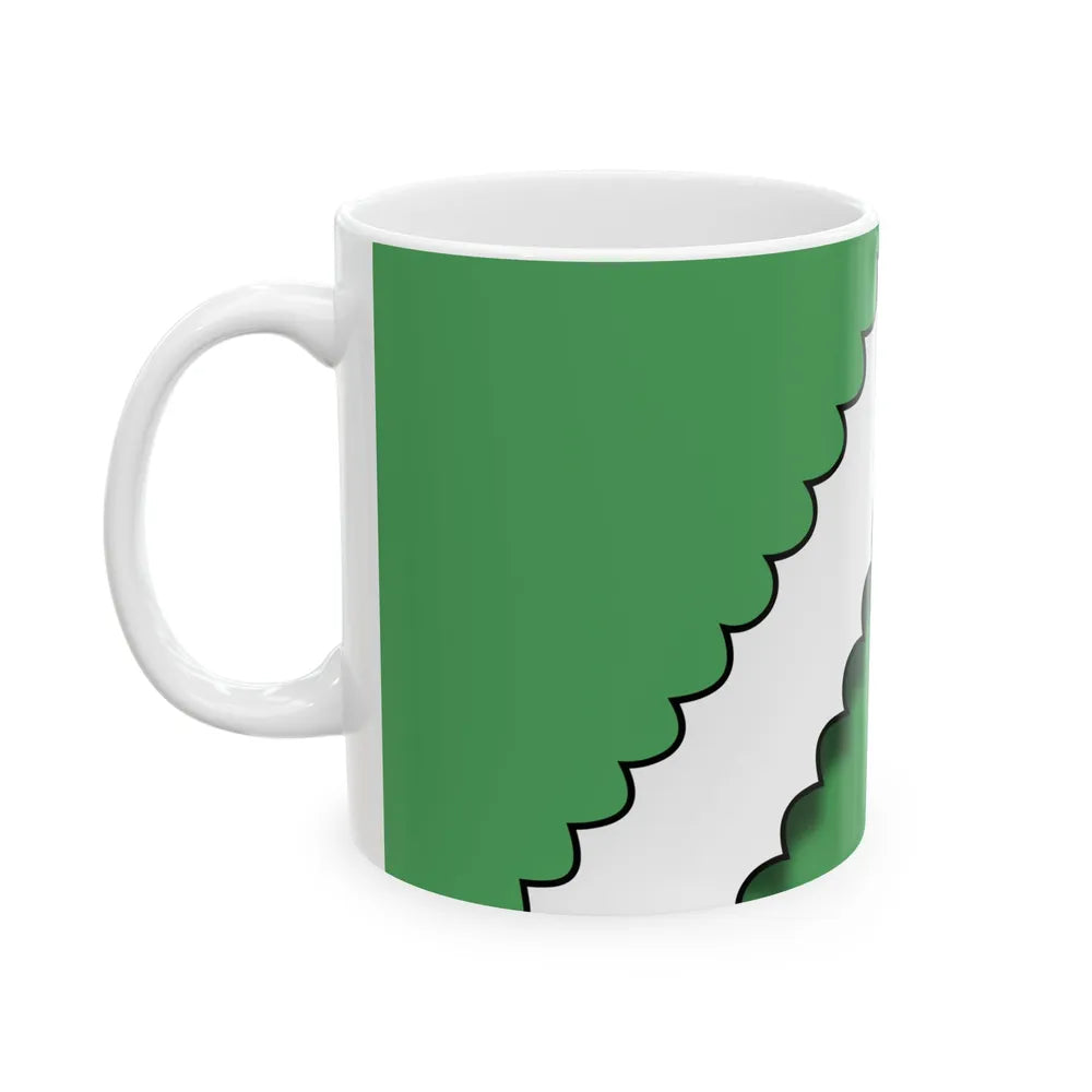 Flag of Sasnovy Bor (Belarus) White Coffee Mug - Go Mug Yourself