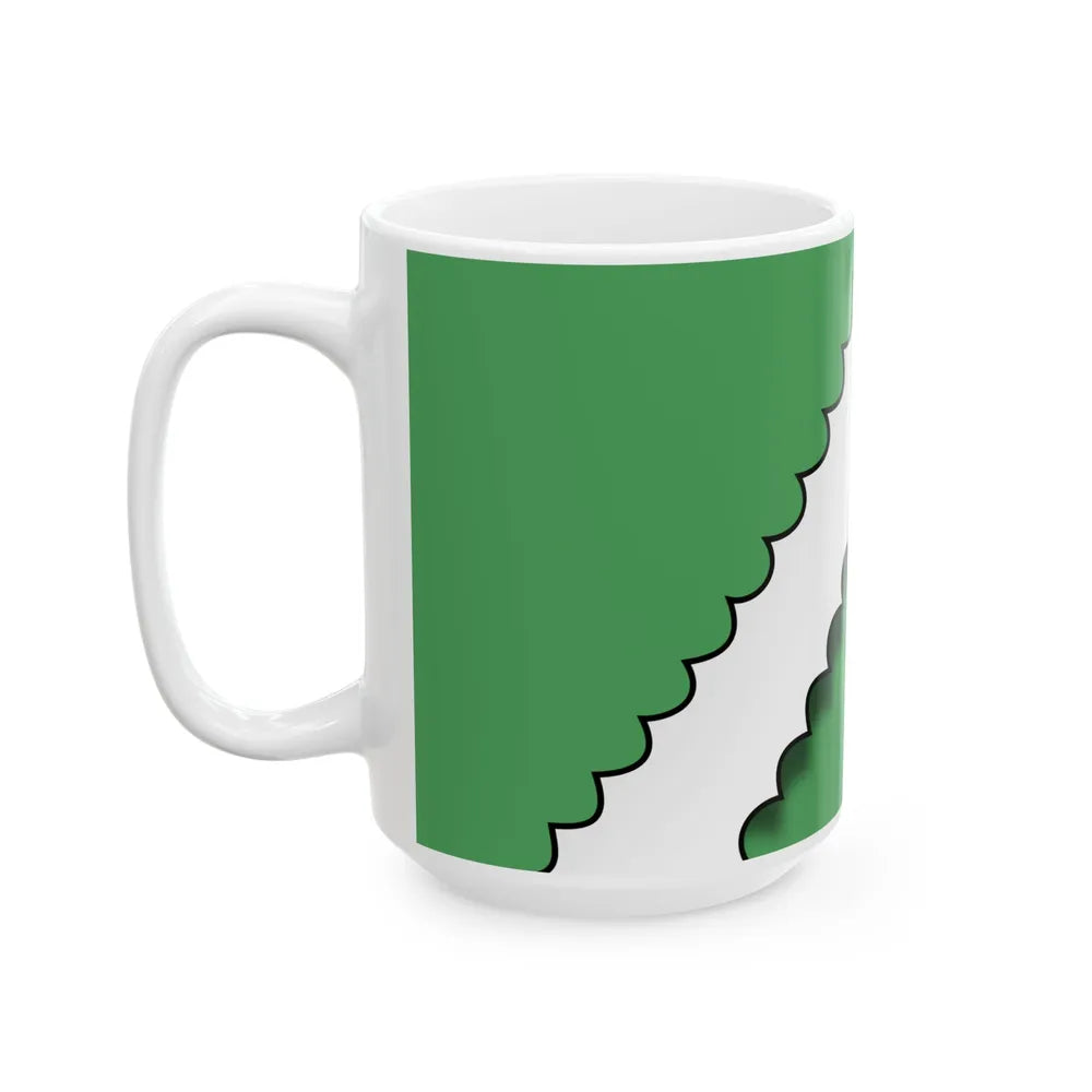 Flag of Sasnovy Bor (Belarus) White Coffee Mug - Go Mug Yourself