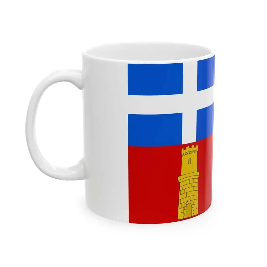 Flag of Sassari 1259-1323 (Italy) White Coffee Mug - Go Mug Yourself
