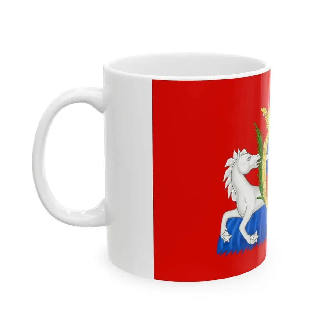 Flag of Sassari Until 1936 (Italy) White Coffee Mug - Go Mug Yourself