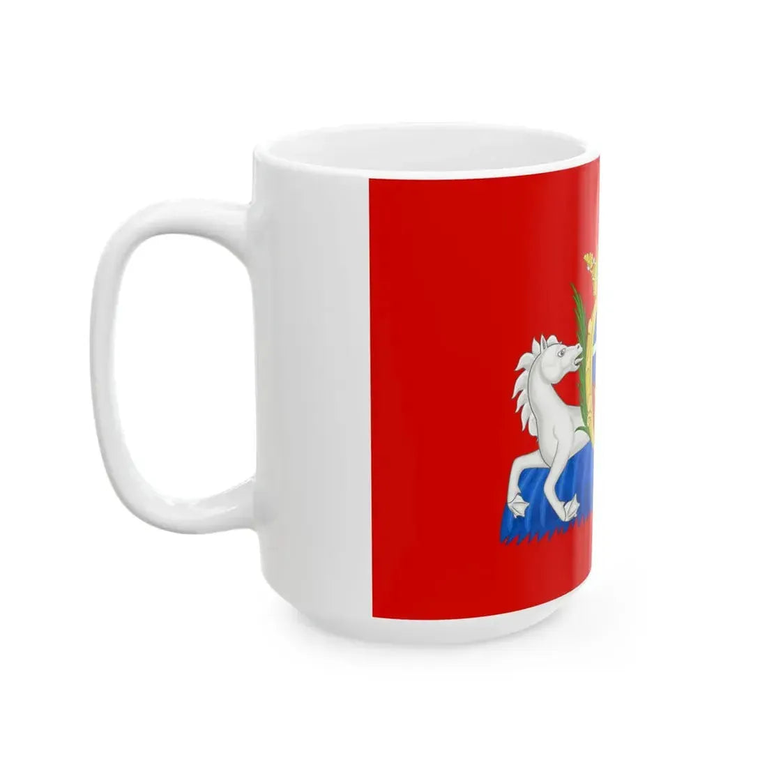 Flag of Sassari Until 1936 (Italy) White Coffee Mug - Go Mug Yourself