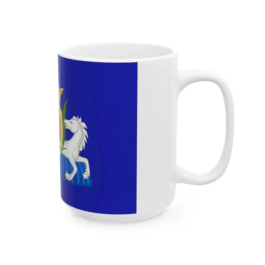 Flag of Sassari Until 1936 (Italy) White Coffee Mug - Go Mug Yourself